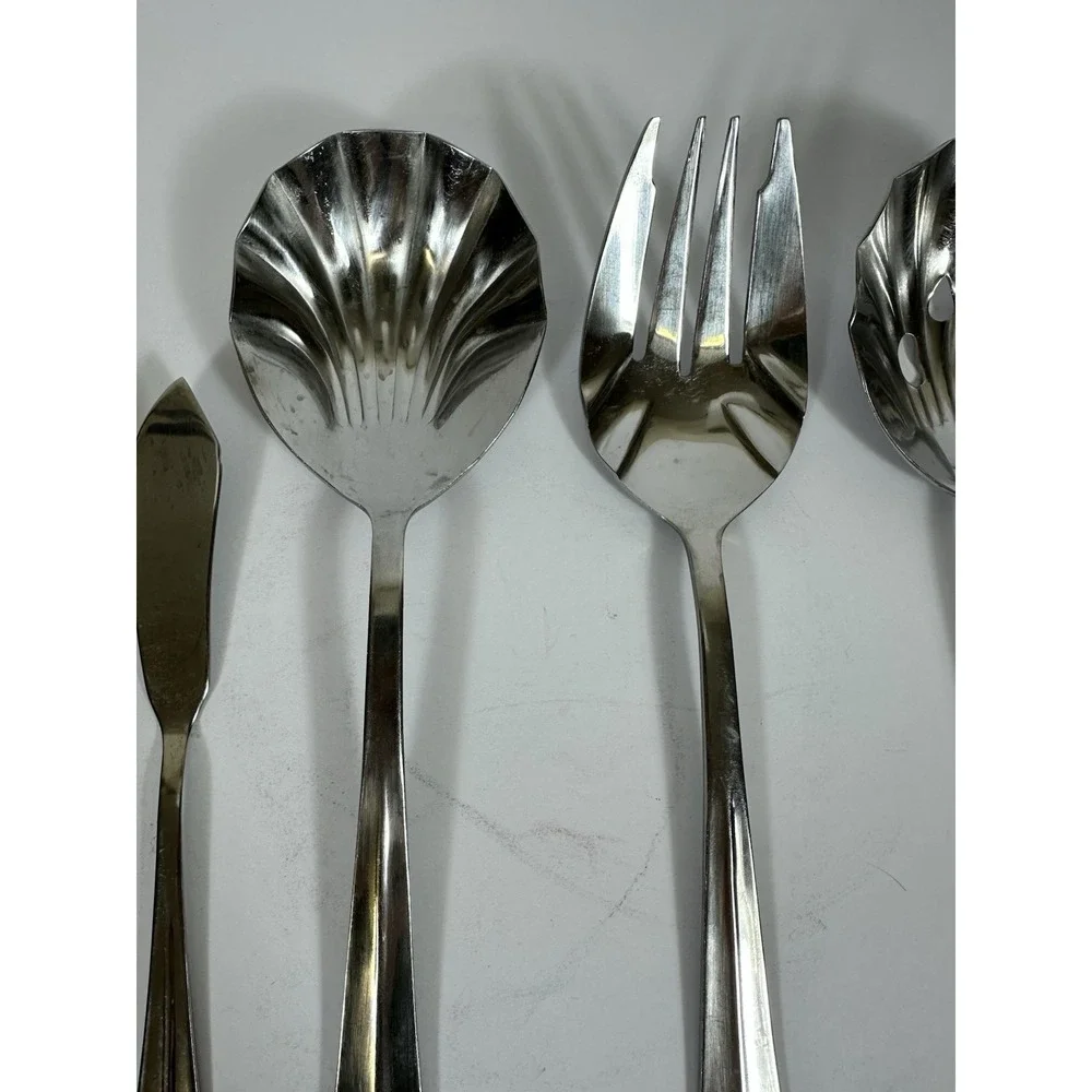 International Stainless Flatware Gran Royal Hostess 5 Pc Serving Set